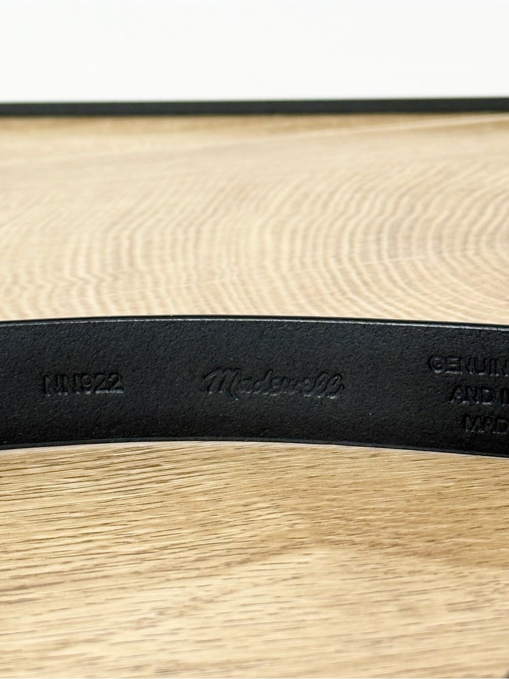 Madewell Triple Metal Keeper Leather Belt Size Medium - Picture 6 of 9